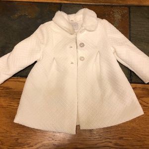 Baby faux fur peacoat